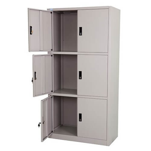 Tủ sắt văn phòng CA-3BS 6 cánh mở- Tủ Locker sơn tĩnh điện